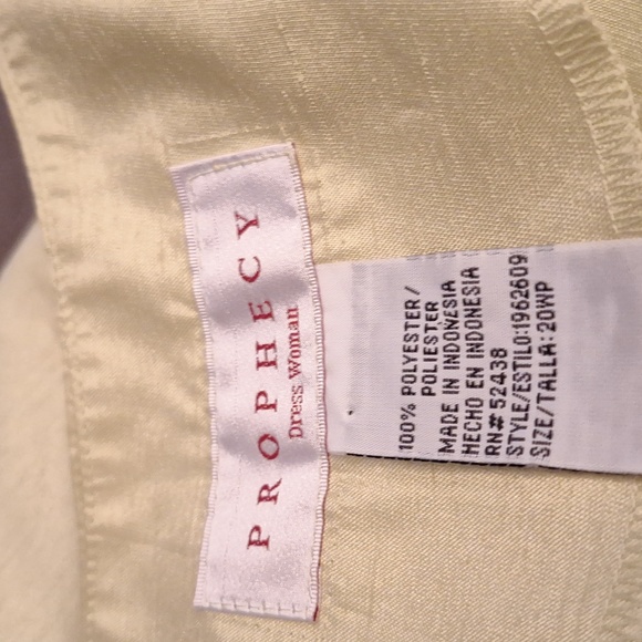 Prophecy Two Piece Lime Green ,Top w/ Cropped High Rise Pants Size 20wp - Picture 6 of 7